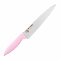 フォーエバー FOREVER フォーエバー THF-22P 銀チタン牛刀 220mm ピンクハンドル