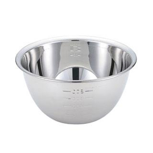 藤井器物製作所 藤井器物 F印 18-8 深型 ミキシング ボール 21cm 目盛付