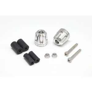 アクティブ ACTIVE アクティブ 60800110 アルミバーエンド リボルバー シルバー φ33-L35