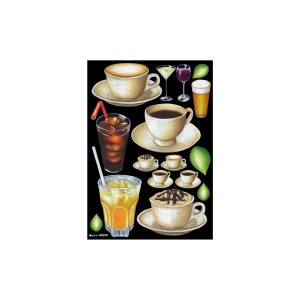 のぼり屋工房 のぼり屋工房 デコレーションシールA4 ドリンクアソート チョーク 40259