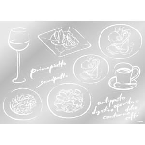 のぼり屋工房 のぼり屋工房 ウィンドウシール イタリアン イラスト4 60308