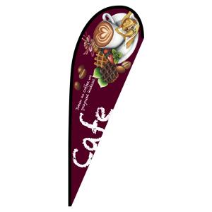 のぼり屋工房 のぼり屋工房 Pバナー 大サイズ Cafe紫 ポンジ 67112