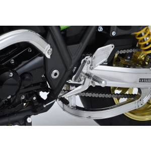 オーヴァーレーシング OVER RACING オーヴァーレーシング 51-811-01 バックステップ シルバー ZRX1200/ZRX1200 DAEG