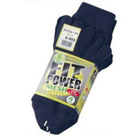 おたふく手袋 OTAFUKU おたふく手袋 S-653 フィットパワーメッシュ5本指 4足組 ブラック