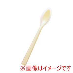 岡部洋食器製作所 岡部洋食器 口あたりやさしいスプーン 一体深型 小 イエロー KU-06Y