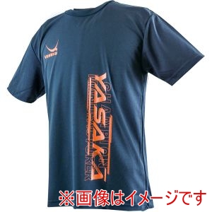 ヤサカ Yasaka ヤサカ Y-855 ロゴニャンコTシャツV ネイビー M