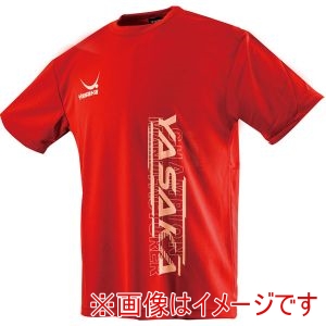 ヤサカ Yasaka ヤサカ Y-855 ロゴニャンコTシャツV レッド L