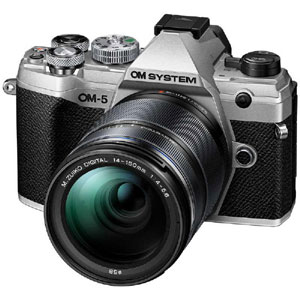 OMデジタルソリューションズ オリンパス OLYMPUS OMデジタルソリューションズ OM SYSTEM OM-5 14-150mm II レンズキット SLV ミラーレス一眼カメラ シルバー
