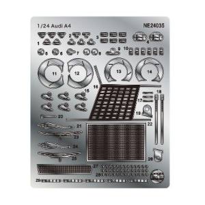 プラッツ プラッツ nunu 1/24 1/24 レーシングシリーズ アウディ A4 クワトロ 1996 BTCCチャンピオン用 ディテールアップパーツ NE24035