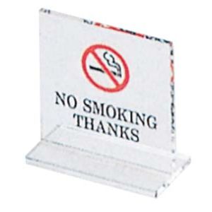 えいむ AIM えいむ SI-13 T型禁煙席 片面クリアー NO SMOKING