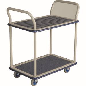 金沢車輛 金沢車輛 NHT-109 小型スチール台車 2段式両ハンドル付 メーカー直送 法人限定 代引不可 北海道九州沖縄離島不可