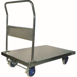 金沢車輛 金沢車輛 SUS-302GS-FB 大型環境静音ステンレス台車 ハンドル固定式 フットブレーキ付 メーカー直送 法人限定 代引不可 北海道九州沖縄離島不可