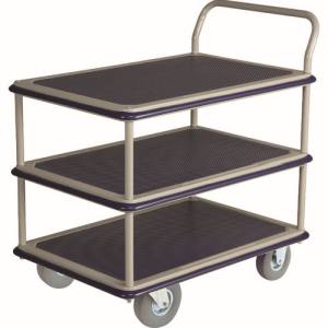 金沢車輛 金沢車輛 NHT-305SL 大型スチール台車 3段式 ノーパンククッションタイヤ付 メーカー直送 法人限定 代引不可 北海道九州沖縄離島不可