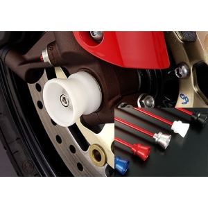 アグラス AGRAS アグラス 344-500-A0R Fアクスルプロテクター ファンネル レッド/アルミDUCATI AGRAS