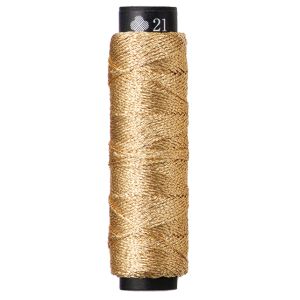 ルシアン LECIEN cosmo ルシアン にしきいと ラメ 錦 丸撚り 刺しゅう糸 20m巻 Col.21 白金 はくきん No.77 CS77-21 cosmo