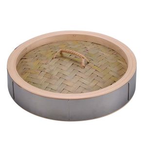 江部松商事 EB EBM 18-0 中華セイロ ステンレス枠 蓋 36cm 江部松商事