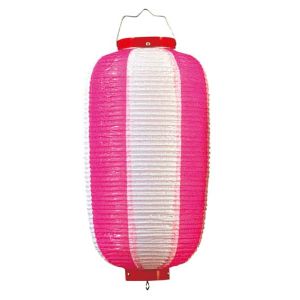 江部松商事 EBM EBM 長型 ビニール提灯 9号 ピンク/白 江部松商事