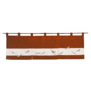 江部松商事 EBM EBM のれん 松葉ちらし 118-01 えび茶 850×250 江部松商事