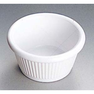 ジェスナー ジェスナー ラメキン ストライプ メラミン 0382A ホワイト 2oz