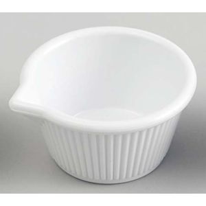 ジェスナー ジェスナー 口付ラメキン メラミン 0388A ホワイト 3oz