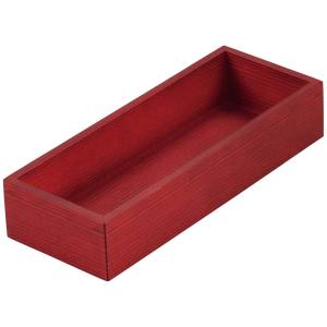 江部松商事 EBM EBM 木製 千筋カトラリーボックス 赤 江部松商事