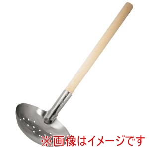 リス リス 18-0 木柄 和食 レードル 穴明