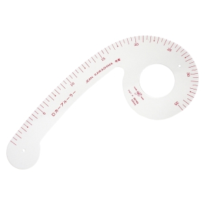 コンサイス コンサイス 三友教材 ADM Dカーブルーラー目盛付袖ぐり CON11001