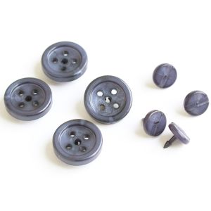 日本紐釦貿易 Nippon Chuko NBK ワンプッシュシャツボタン φ11mm 4セット入 紺 SGM-OB4 日本紐釦貿易
