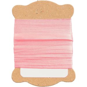 日本紐釦貿易 Nippon Chuko NBK 正絹 刺しゅうリボン 巾3.5mm×約5m巻 ピーチ KSR-503-5M 日本紐釦貿易