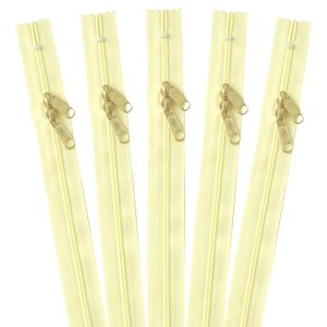 日本紐釦貿易 Nippon Chuko NBK 両開きファスナー30cm 5本入 黄色  3CFGW30-345 日本紐釦貿易