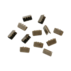 日本紐釦貿易 Nippon Chuko NBK 先止金具 10mm巾 12個 アンティークゴールド SGM-W10-AG 日本紐釦貿易