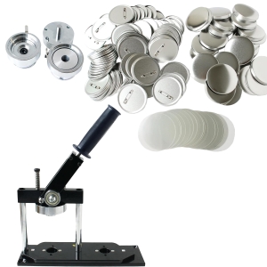 日本紐釦貿易 Nippon Chuko NBK 丸形用 缶バッジスターターセット マシン アタッチメント バッジパーツ φ75mm MA-PT75SET 日本紐釦貿易