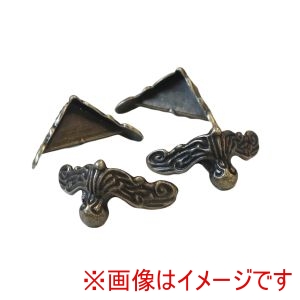 日本紐釦貿易 Nippon Chuko 日本紐釦 猫足 金具 小 4個入 アンティークゴールド ACF1-AG