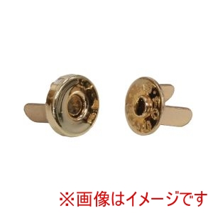 日本紐釦貿易 Nippon Chuko 日本紐釦貿易 足折マグネットボタン 差し込みタイプ 直径8mm 5組入 ゴールド SM7-G