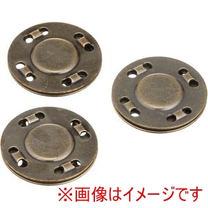 日本紐釦貿易 Nippon Chuko 日本紐釦貿易 縫い付 マグネット アンティークゴールド 直径20mm 20組入 SM8-AG-20