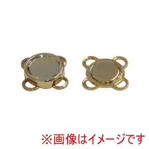日本紐釦貿易 Nippon Chuko 日本紐釦貿易 縫い付け マグネット 直径10mm 3組入 ゴールド SM1-G