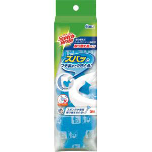 スリーエム 3M スリーエム 3M T-557-6RF スコッチ ブライト 取り替え式トイレクリーナー 取り替え用スポンジ 6個入