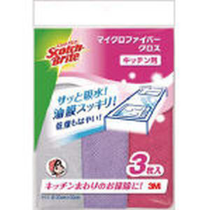 スリーエム 3M スリーエム 3M KPF-11 スコッチブライト マイクロファイバークロス キッチン用 3枚入り