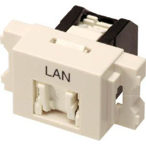 コーニング コーニング VOL-6OCBZL-WHL Cat6 RJ45モジュラージャック+JISプレート用アダプタセット