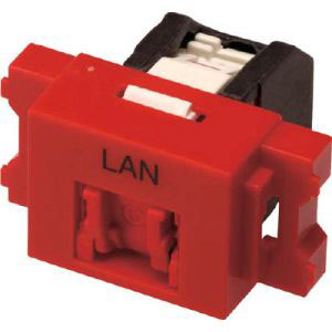 コーニング コーニング VOL-6OCBZL-RDL Cat6 RJ45モジュラージャック+JISプレート用アダプタセット