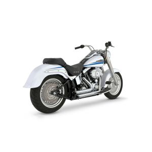 VanceHines VanceHines 1800-0452 ShortShots Staggered ショートショットスタッガード クローム マフラー SOFTAIL 86-11