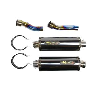 ノジマ NOJIMA ノジマ NT634SGTDW-CLK DLCチタン スリップオン ツイン Ninja1000 11-19/Z1000 10-16