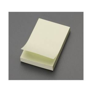 エスコ ESCO エスコ EA762GA-10A 50.8x76.2mm粘着メモ 黄 