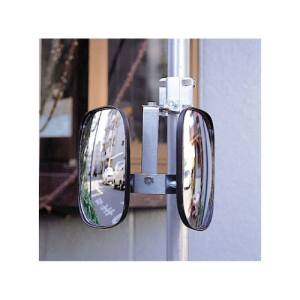 エスコ ESCO エスコ EA724ZS-22 凸面ツインミラー 取付金具付 230×190mm×2 