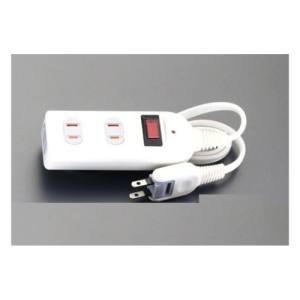 エスコ ESCO エスコ EA815GL-74AA AC125V/15Ax5mタップ 3口 集中スイッチ付/白 