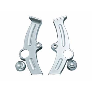 クリアキン Kuryakyn クリアキン T14-KUR7851 ブーメランフレームカバー クローム 1ペア FXST/FLST 00-07