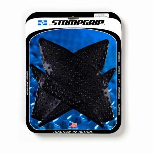 ストンプグリップ STOMPGRIP ストンプグリップ 55-10-0099B トラクションパッドタンクキット ブラック VOLCANO YZF-R1 15-20
