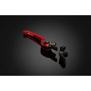 バイカーズ BIKERS バイカーズ　Y0103-RED フロントブレーキレバー 可倒式 フラットタイプ レッド TRICITY125 14-24 TRICITY155 17-24