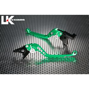 ユーカナヤ U-KANAYA U-KANAYA KA021-006-0107 レバーセット STD/ロング GN/SV ZX-12R/10R 04-05/ZX-9R 00-03