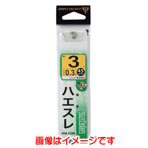 がまかつ Gamakatsu がまかつ 糸付 ハエスレ 緑 3.5号 ハリス 0.3 11-049